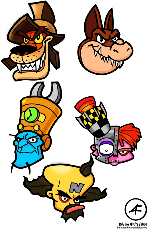  Crash Bandicoot Game Art Videogames Crash Bandicoot All Bosses Png Crash Bandicoot Transparent