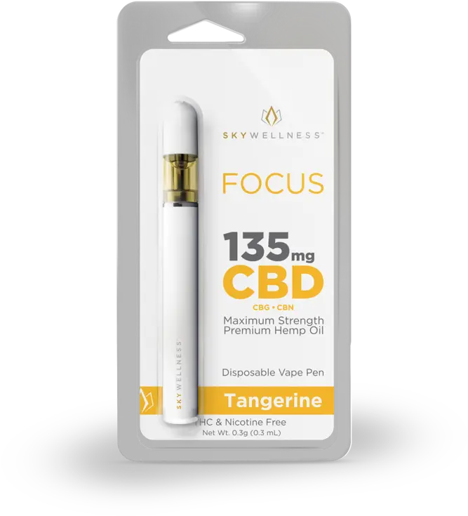  Cbd Focus Disposable Vape Pen 135mg Solid Png Vape Pen Icon