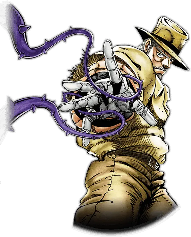  Sr Joseph Joestar Stand Flowing With Hamon Jojoss Wiki Joseph Stand Png Joseph Joestar Icon