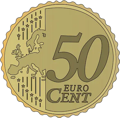  Coin 50 Euro Cent Clipart Transparent 10 Euro Cent Clipart Png Cent Png