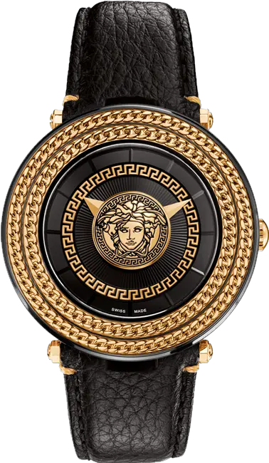  Versace Vql03 P0015 Vmetal Icon 46mm Versace V Metal Icon Watch Png Versace Icon