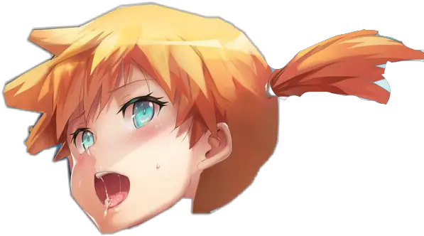  Ahegao Hentai Tongue Misty Sticker By Cum Eater Png Face