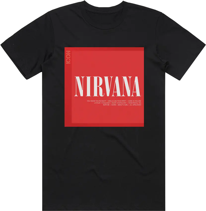  Nirvana Icon Album Cover T Shirt Black Stussy T Shirt Bronx Png Picture Album Icon