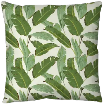  Seamless Pattern Tropical Palm Leaves Background Banana Throw Pillow U2022 Pixers We Live To Change Tropical Vibes Interior Design Png Banana Leaves Png