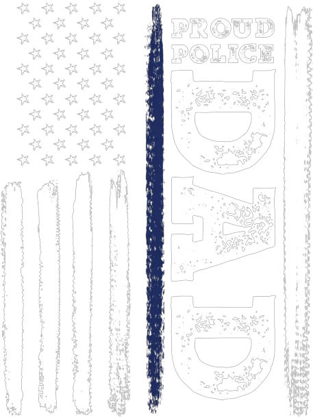  I Back The Blue Proud Police Dad Thin Line Shower Curtain Eye Liner Png Thin Blue Line Png