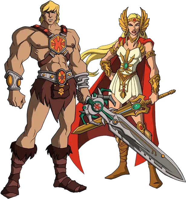  Download She Ha E He Man Em Png He Man X She Ra He Man Png