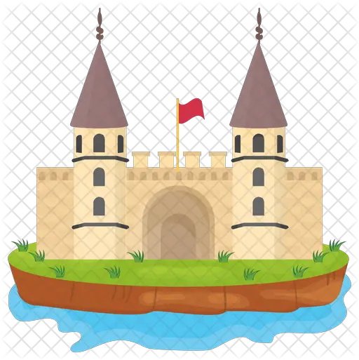  Castle Tower Icon Of Flat Style Medieval Architecture Png Castle Tower Png