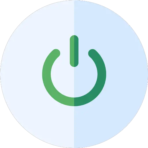  Power Button Icon From Ecology Pack Style Flat Download Logo Power Button Symbol Png Start Button Icon Download Free