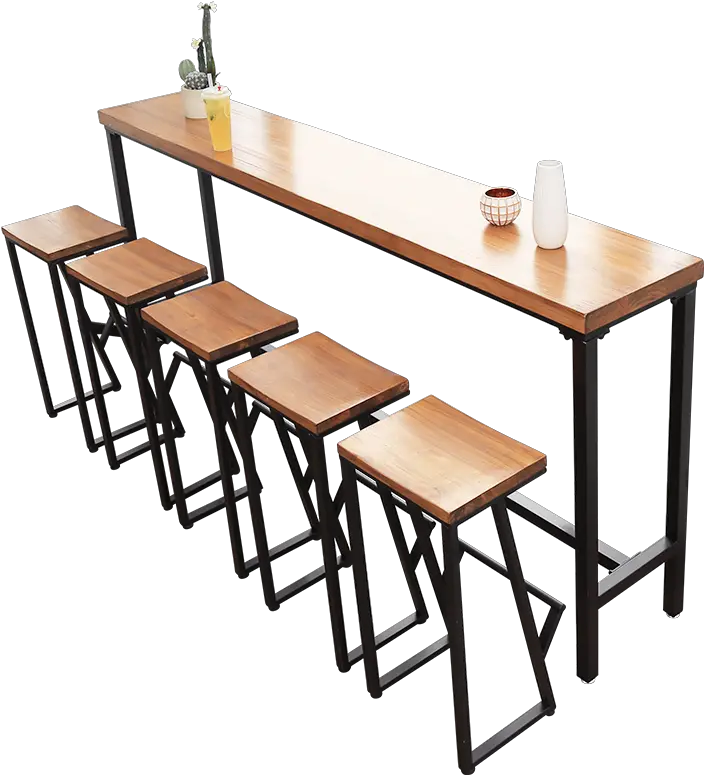  American Bar Table Solid Wood Restaurant High Tables And Chairs Png Bar Table Png