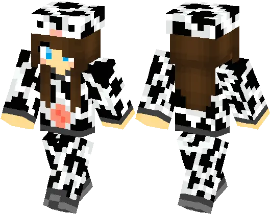  Download Minecraft Skins Girl Cow Cow Girl Minecraft Png Minecraft Cow Png