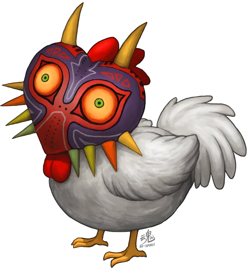  Png Cuckoo With Mask Skull Kid Png