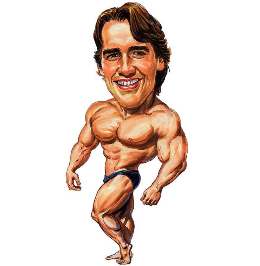  Arnold Schwarzenegger Bodybuilding Body Builder Caricature Body Png Arnold Schwarzenegger Png