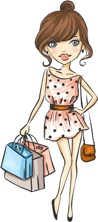  Stylish Cartoon Girls In Shopping Free Stock Photos Girl Shop Cartoon Png Girl Cartoon Png