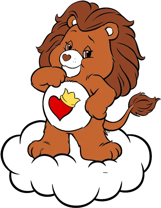  Lion Heart Care Bears Png Image With Brave Heart Care Bear Cartoon Care Bears Png