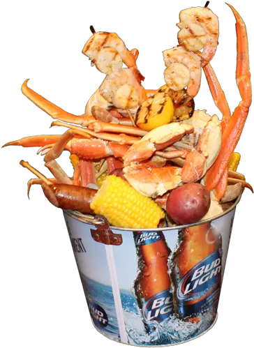  Rock And Roll Seafoodbucketpng Bucket Of Crab Legs Png Bucket Png