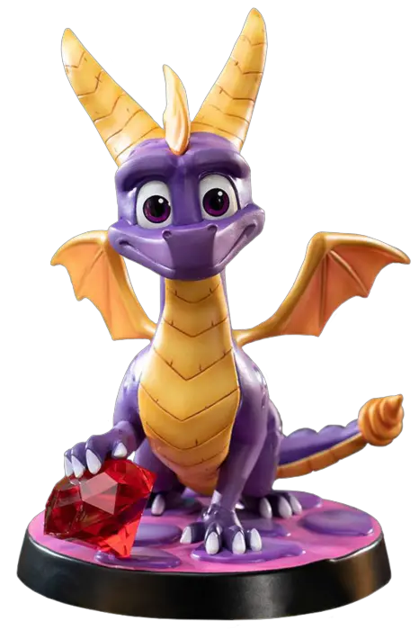  Spyro The Dragon 8u201d Pvc Statue By First 4 Spyro Figurine Png Spyro Png