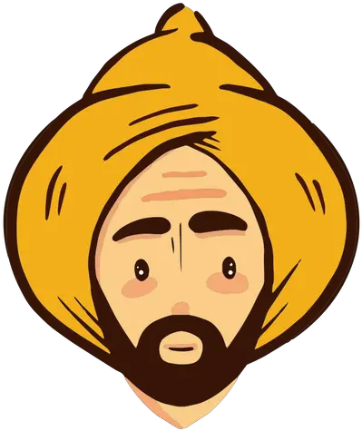  Arab Man Head Turban Clip Art Png Turban Transparent