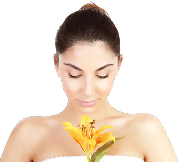  Facials Solana Day Spa Beauty Face With Flower Png Women Face Png