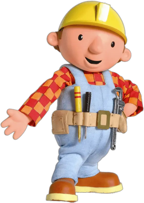  Old Bob The Builder Wearing Tool Belt Bob The Builder Hard Hat Png Bob The Builder Logo