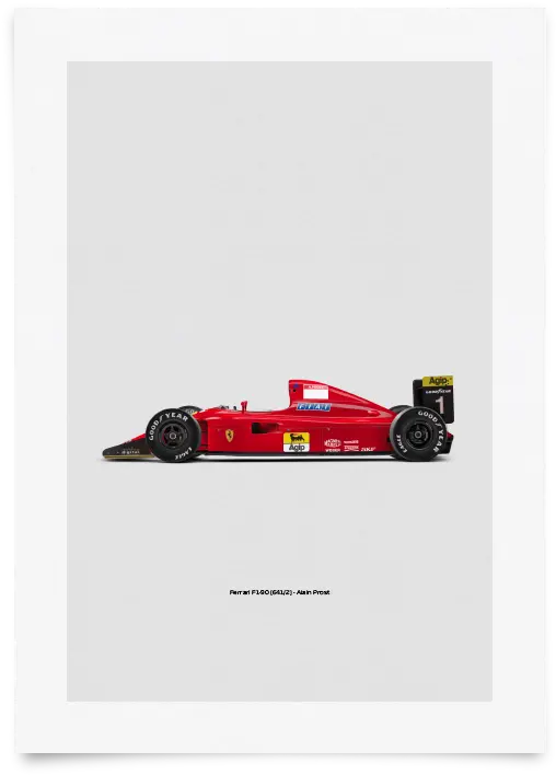  Ferrari F1 90 Poster Revolicius Formula One Car Png Ferrari Transparent