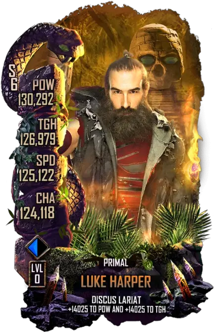  Luke Harper Roman Reigns Wwe Supercard Png Luke Harper Png