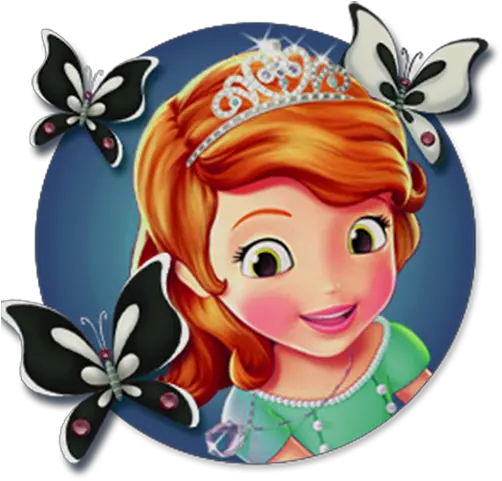  Sofia The First Picture Frames Image Princess Sofia With Butterflies Png Sofia The First Png