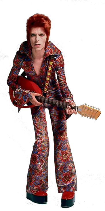  Bowie David Starman David Bowie Playing Guitar Png David Bowie Transparent