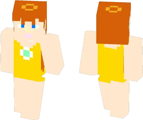  Download Princess Daisy Princess Daisy Mario Minecraft Skin Png Princess Daisy Png