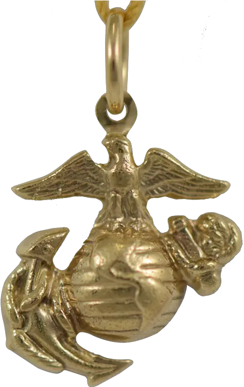  14k Gold Usmc Eagle Globe Anchor Locket Png Eagle Globe And Anchor Png