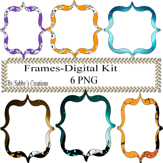  Frames Shapes 1q Digital Kitjewelry Tagclipartgift Tagholidaydigital Cliparthalloweenscrapbook Clip Art Png Holiday Frame Png