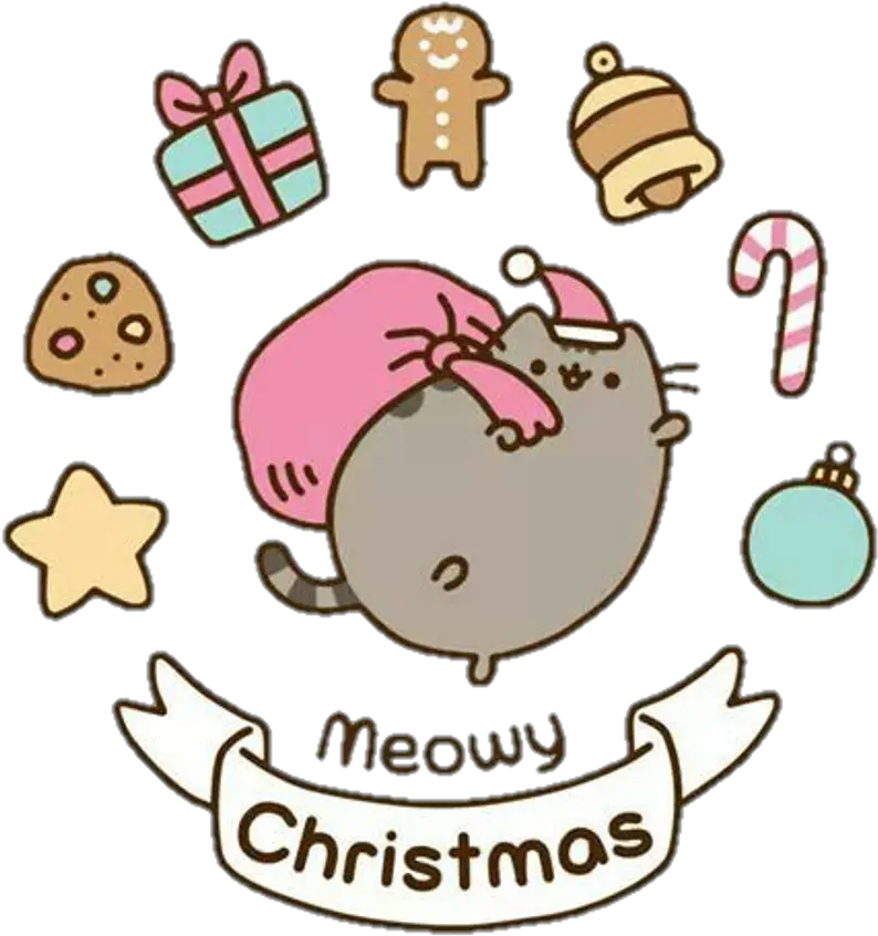  Pusheen Cat Drawing Easy Christmas Png Easy Christmas Drawing Pusheen Cat Pusheen Transparent Background