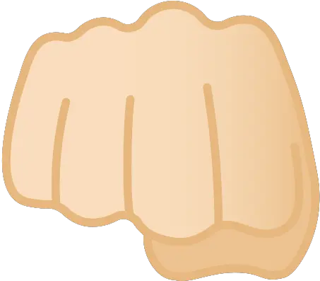  Oncoming Fist Emoji With Light Skin Tone Meaning And Fist Bump Emoji Png Transparent Fist Bump Png