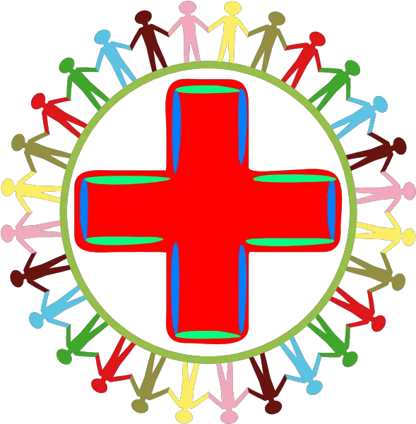  Download Hd Red Plus Sign Png Transparent Image People Holding Hands Around Plus Sign Png