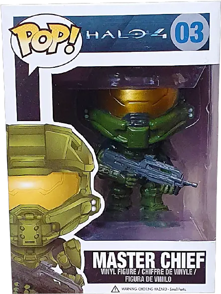  Halo 4 Master Chief Pop Vinyl Figure Blockbuster Exclusive Funko Pop Png Halo Master Chief Png