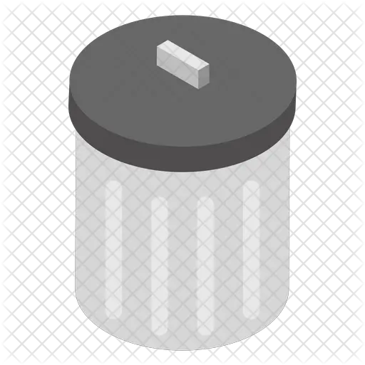  Trash Bin Icon Of Isometric Style Illustration Png Trash Png