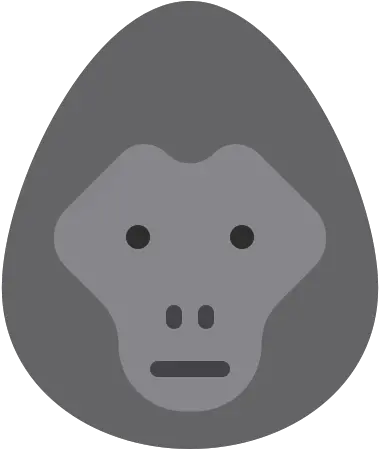  Fauna Gorilla Herbivore Monkey Zoo Icon Illustration Png Gorilla Cartoon Png