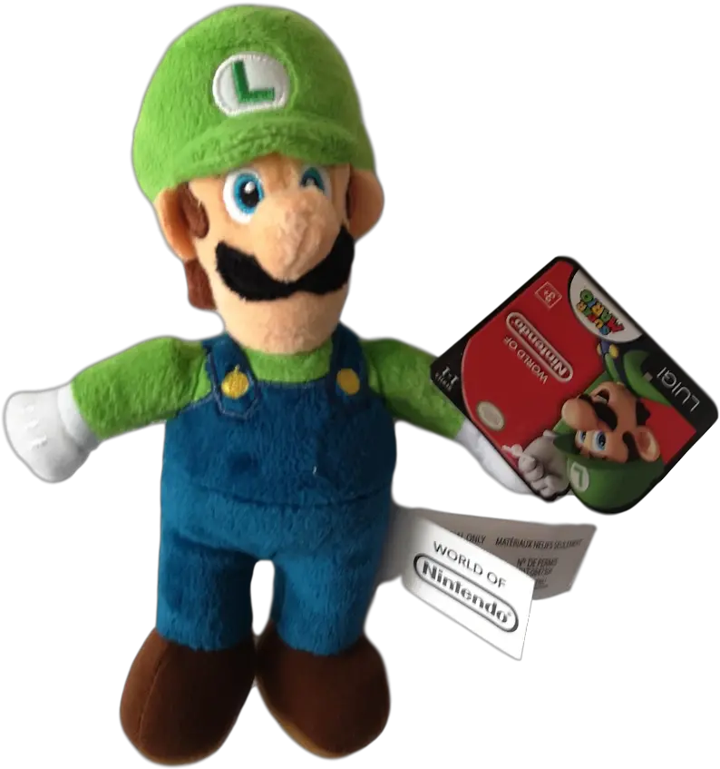  Super Mario Luigi Plush World Of Nintendo Luigi Plush Png Luigi Plush Png