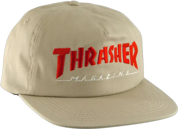  Thrasher Logo Hat Two Tone Tanred Baseball Cap Png Thrasher Logo Transparent