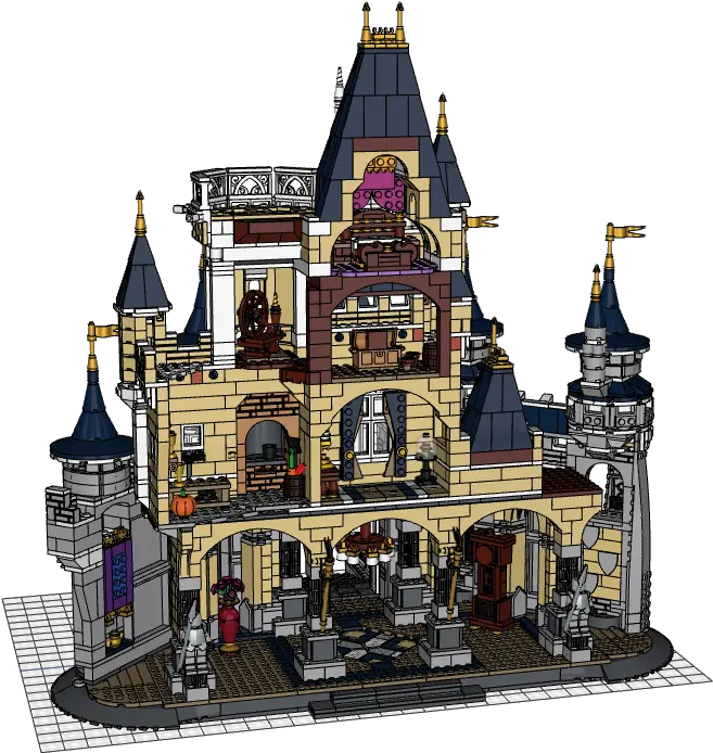  B938add1bc93 100 Quality Bricklink Set 71040 1 Lego Disney Castle Png Cinderella Castle Png