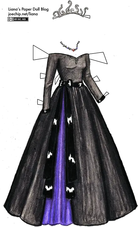  Evil Queen Costume Paper Doll Dress Gown Png Evil Queen Png