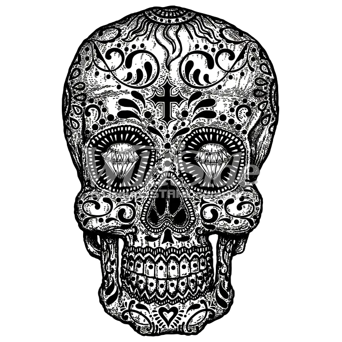  Skulls Png Transparent Background Sugar Skull Png Mexican Skull Png