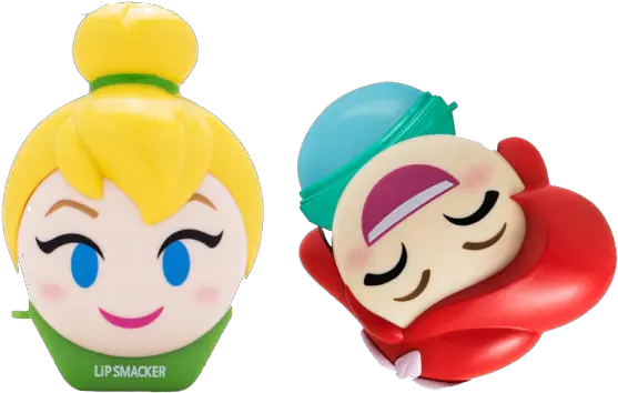  Disney Emoji Lip Balm Duo Tinkerbell U0026 Ariel Tinker Belle Lip Smacker Png Tinkerbell Transparent