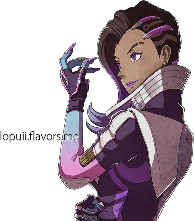  Lopuii Patreon Page Is Live Sombra Anime Transparent Png Sombra Overwatch Png