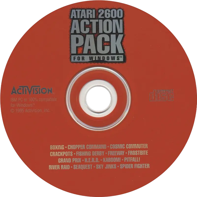  Activisionu0027s Atari 2600 Action Pack Cd Full Size Png Cd Atari Png