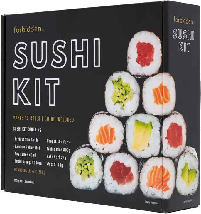  Premium Sushi Kit U2013 Forbidden Foods Steamed Rice Png Sushi Transparent