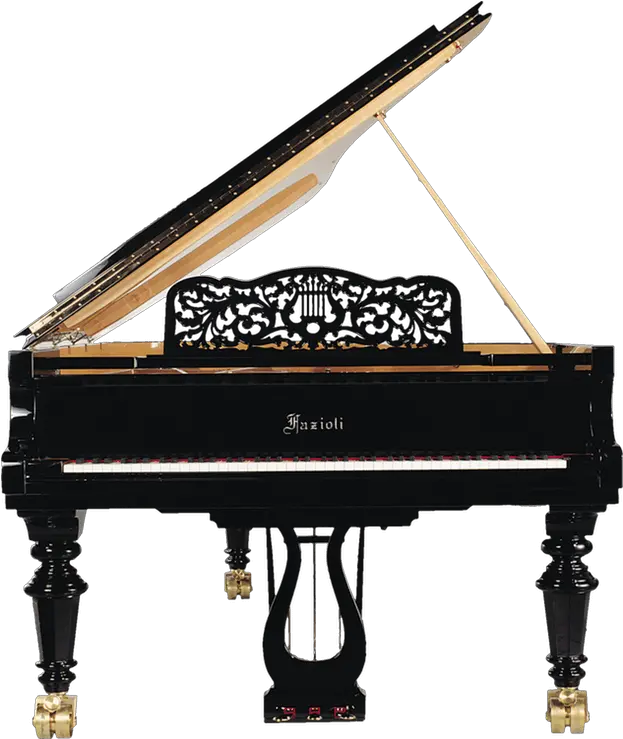  Download Fazioli Strauss Grand Piano Fortepiano Full Ornated Piano Music Stand Png Piano Transparent