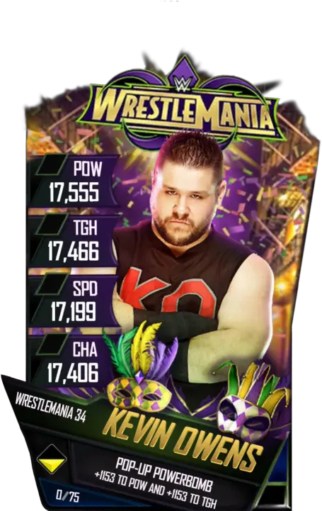  Kevin Owens Wwe Supercard Wrestlemania 34 Png Kevin Owens Png