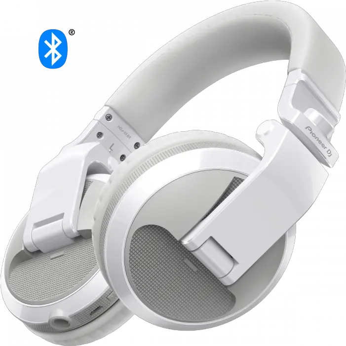  Pioneer Bluetooth Dj Headphones White Pioneer Hdj X5 White Png Dj Headphones Png