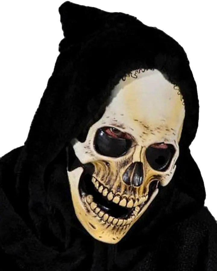  Download Grim Reaper Mask With Hood Grim Reaper Face Mask Png Grim Reaper Transparent