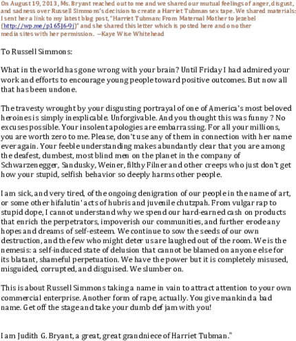  Pdf An Open Letter To Russell Simmons From Harriet Tubmanu0027s Document Png Def Jam Icon Cover